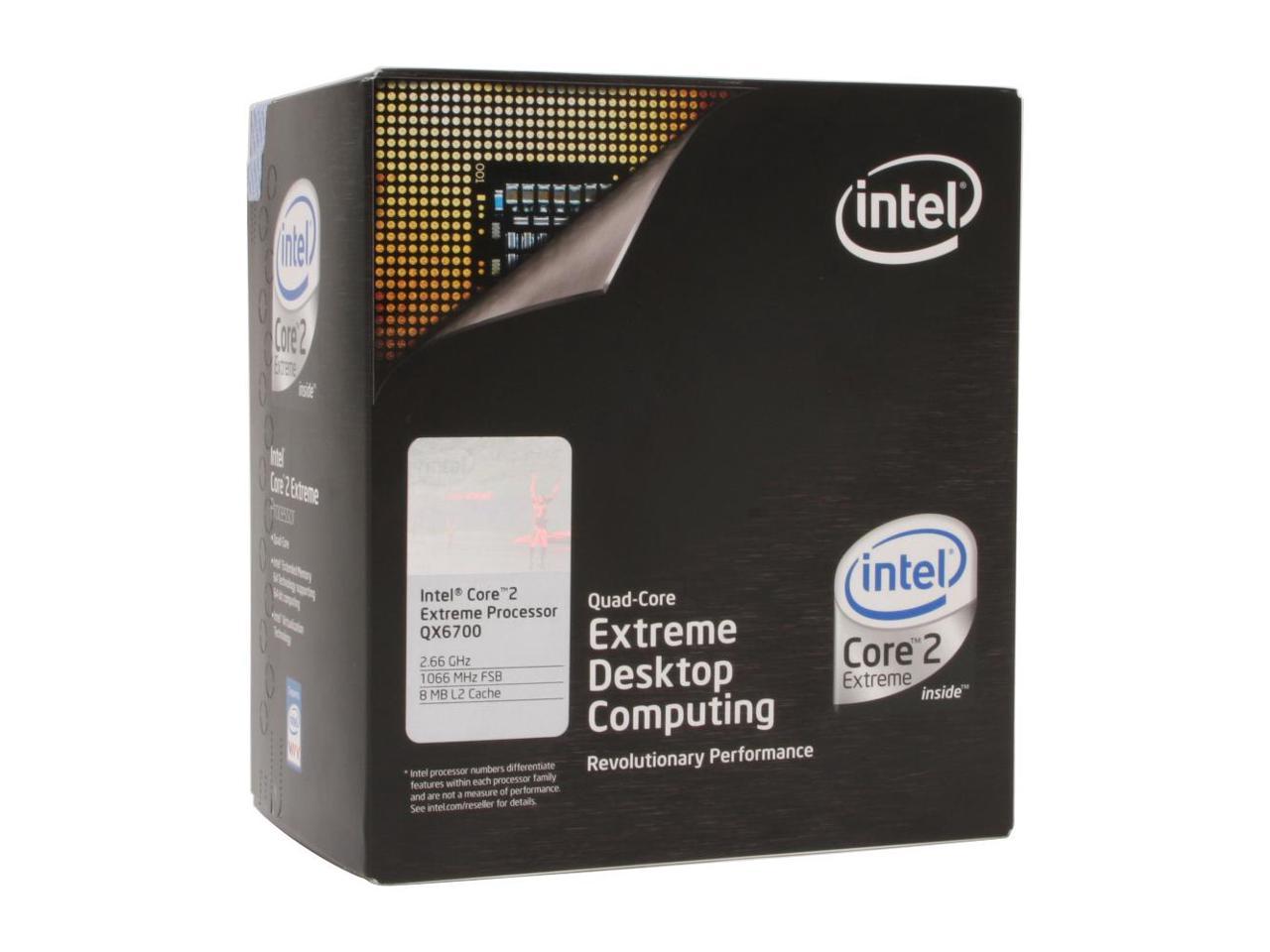 Intel Core 2 Extreme QX6700 - Core 2 Extreme Kentsfield Quad-Core 2.66 GHz  LGA 775 130W Processor - BX80562QX6700