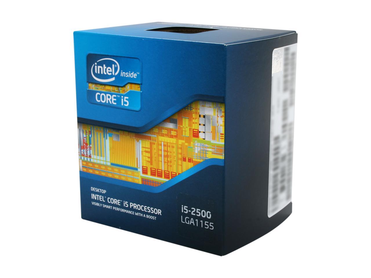 Intel Core I5 2500 3 3ghz 3 7ghz Turbo Boost Lga 1155 Bxi Desktop Processor Newegg Com