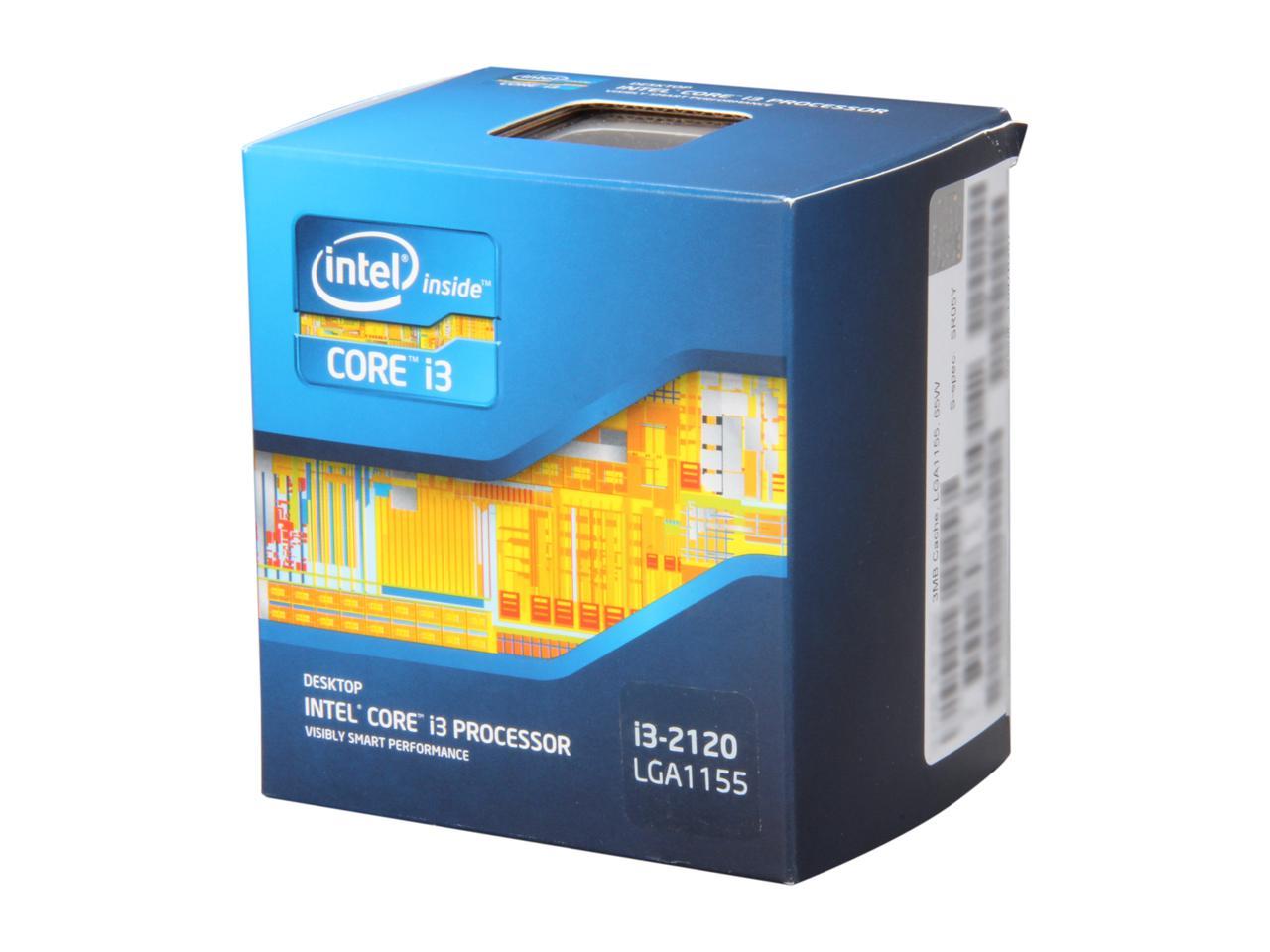 2.60 GHz 2 coeurs 3 Mo Cache Version boîte Intel Processeur Core i3 2120T 