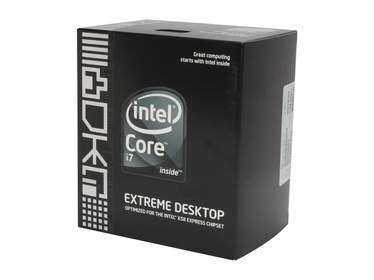 Intel Core I7 965 Extreme Edition Core I7 Bloomfield Quad Core 3 2 Ghz Lga 1366 130w Desktop Processor Bx Newegg Com