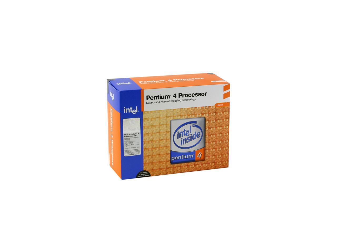 Intel Pentium 4 540 - Pentium 4 Prescott 3.2 GHz LGA 775 Processor ...