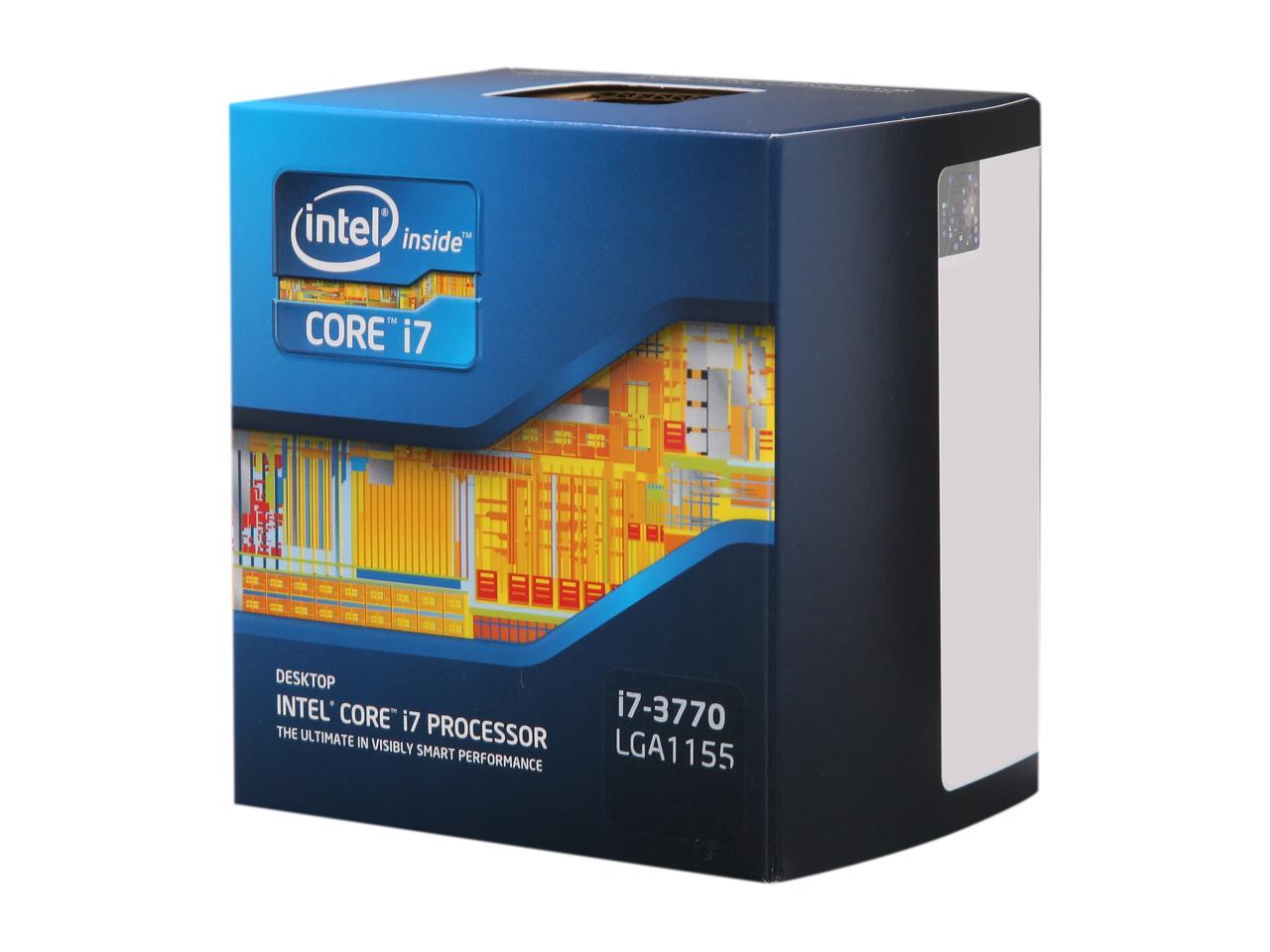 Intel Core i7-3770 - Core i7 3rd Gen Ivy Bridge Quad-Core 3.4GHz (3.9GHz  Turbo) LGA 1155 77W Intel HD Graphics 4000 Desktop Processor - BX80637I73770
