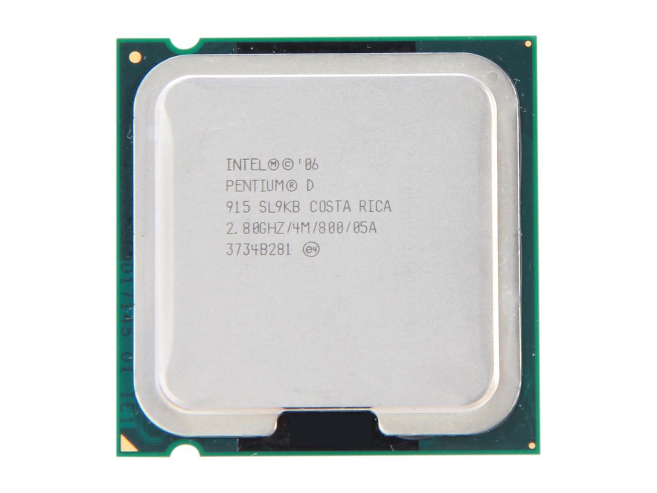 zand een schuldeiser spectrum Refurbished: Intel Pentium D 915 - Pentium D Presler Dual-Core 2.8 GHz LGA  775 95W Desktop Processor - SL9KB - Newegg.com