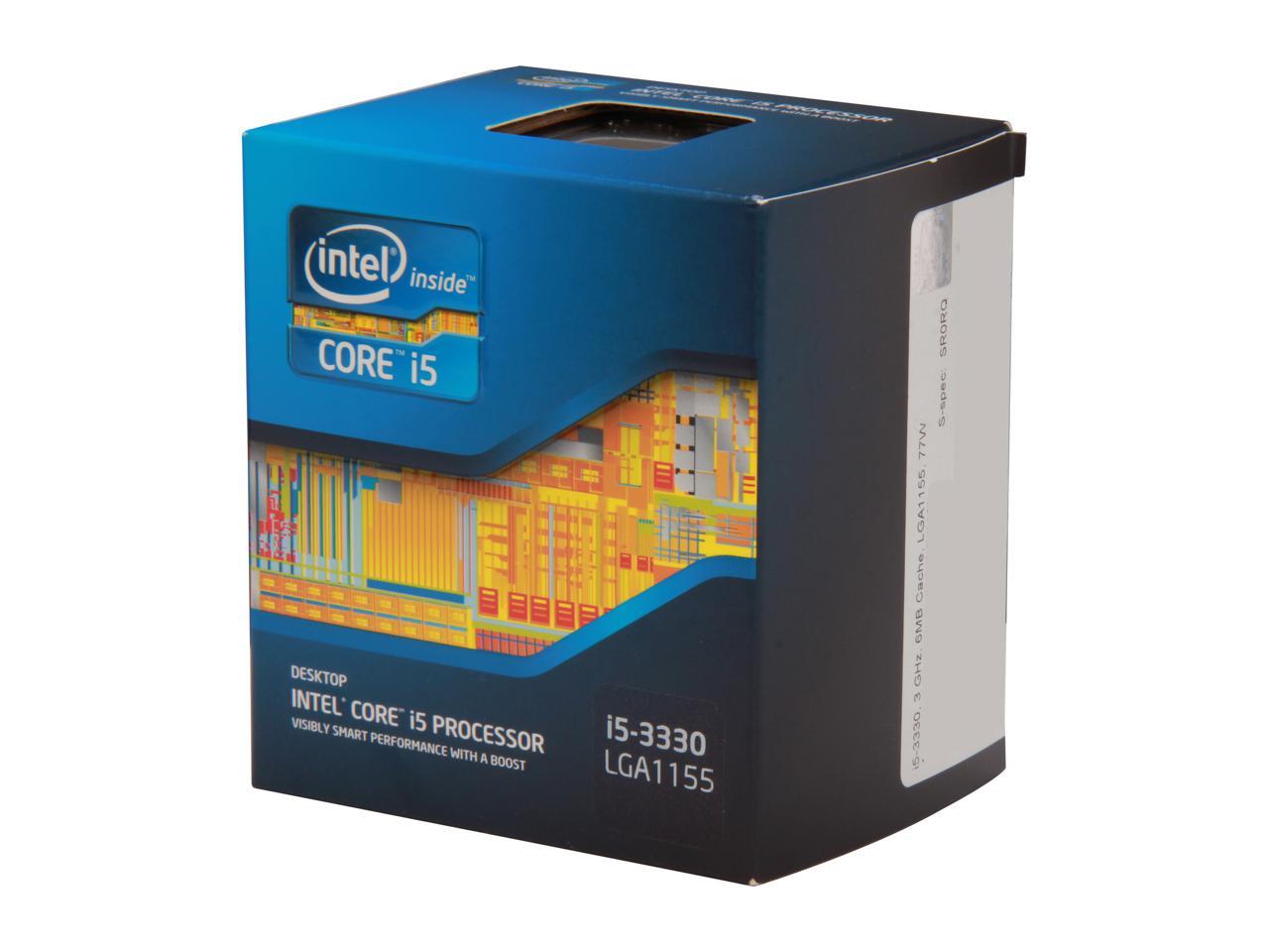 Paard vos boog Intel Core i5-3330 - Core i5 3rd Gen Ivy Bridge Quad-Core 3.0GHz (3.2GHz  Turbo) LGA 1155 Intel HD Graphics 2500 Desktop Processor - BX80637i53330 -  Newegg.com