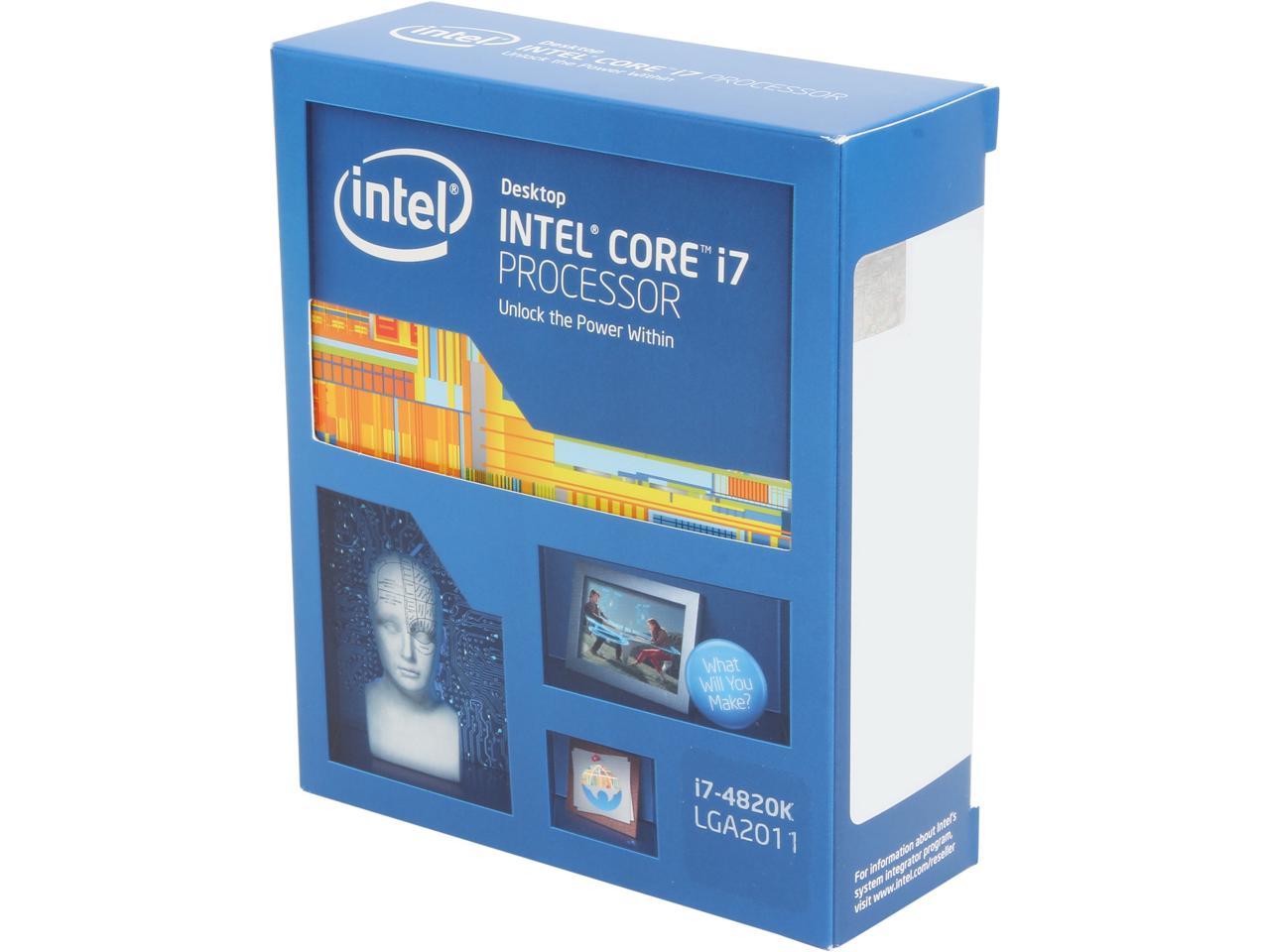 Intel Core I7 4820k Core I7 4th Gen Ivy Bridge E Quad Core 37ghz Turbo 39ghz Lga 2011 130w 4590