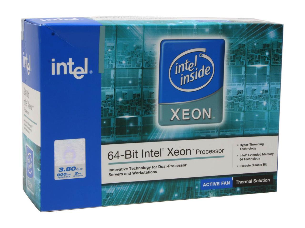 Intel Xeon EM64T 3.8 - Xeon Irwindale Single-Core 3.8 GHz Socket 604 ...