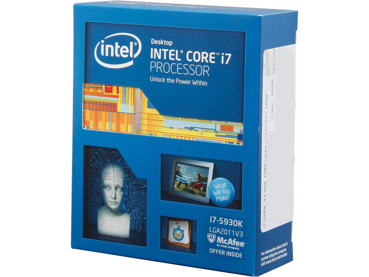 George Bernard Complex Klokje Intel Core i7-5930K - Core i7 5th Gen Haswell-E 6-Core 3.5 GHz LGA 2011-v3  140W Desktop Processor - BX80648I75930K - Newegg.com