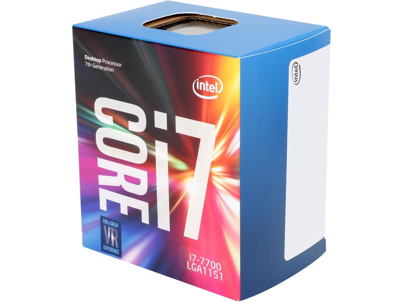 Intel Core i7 7th Gen - Core i7-7700 Kaby Lake Quad-Core 3.6 GHz LGA 1151  65W BX80677I77700 Desktop Processor