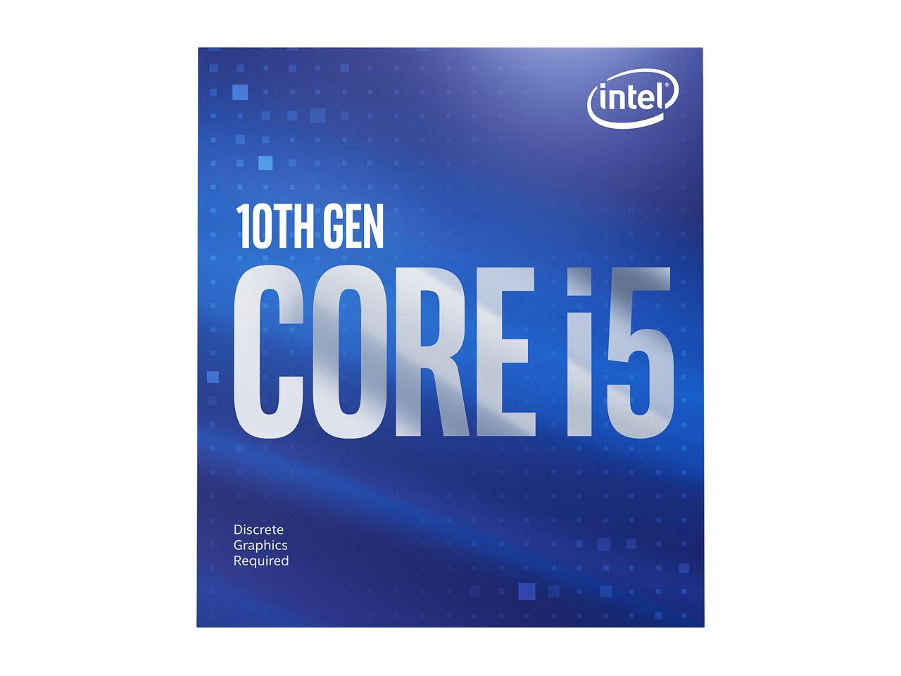 Intel Core i5-10400F - Core i5 10th Gen Comet Lake 6-Core 2.9 GHz LGA 1200  65W Desktop Processor - BX8070110400F
