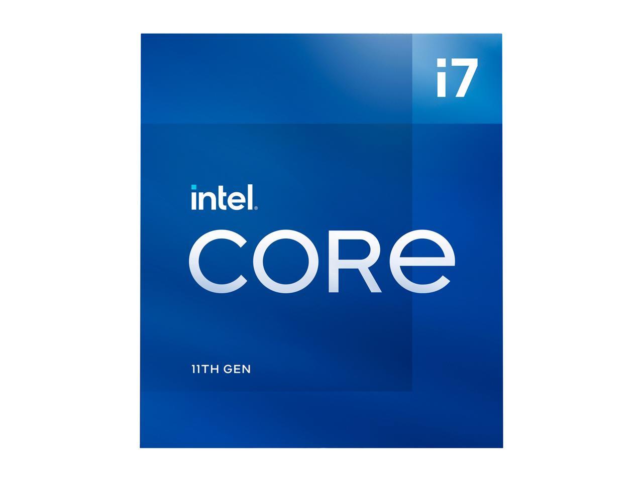 Intel Core i7-11700 - Core i7 11th Gen Rocket Lake 8-Core 2.5 GHz LGA 1200  65W Intel UHD Graphics 750 Desktop Processor - BX8070811700