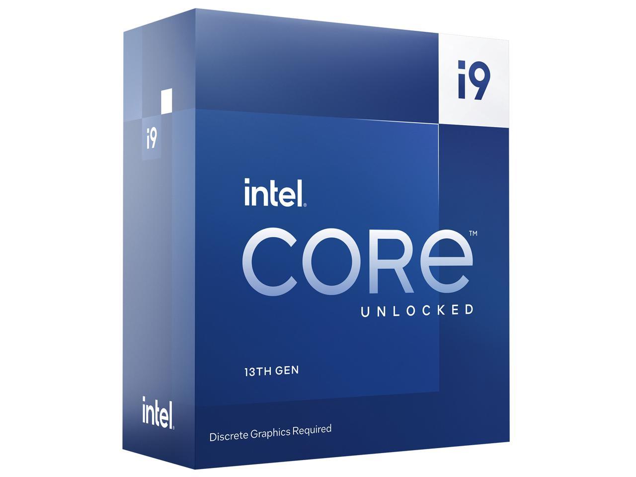 Intel Core i9-13900KF - Core i9 13th Gen Raptor Lake 24-Core (8P+16E)  P-core Base Frequency: 3.0 GHz E-core Base Frequency: 2.2 GHz LGA 1700 125W  None