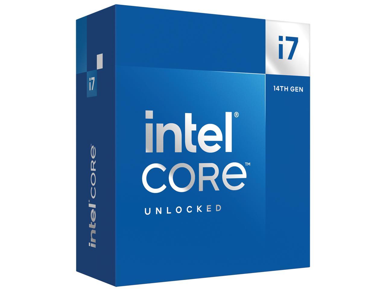 Intel Core i7-14700K 14th Gen 20-Core LGA 1700 125W UHD Graphics 770 Processor Boxed BX8071514700K