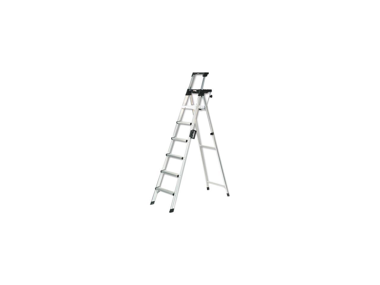 Cosco 2081aabld Eight Foot Lightweight Aluminum Folding Step Ladder W