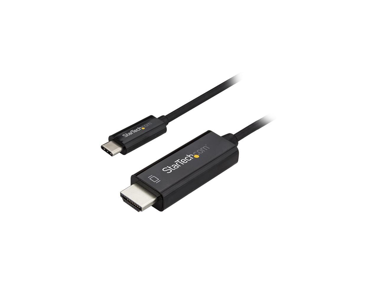 StarTech CDP2HD3MBNL USB C to HDMI Cable 3m / 10 ft Black 4K at