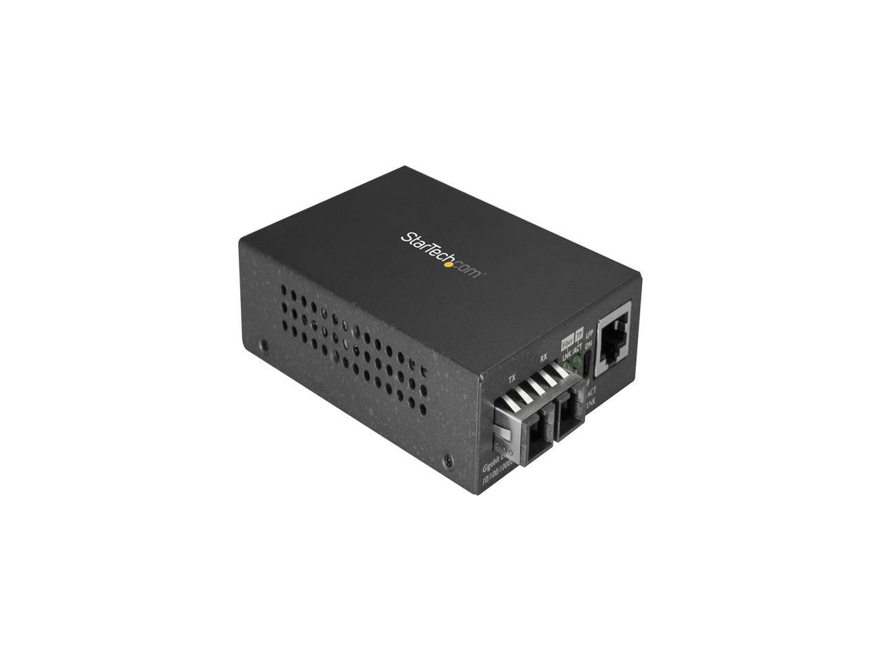 StarTech MCMGBSCSM10 Fiber Media Converter 1000BaseLX 10 km Single Mode Fiber to