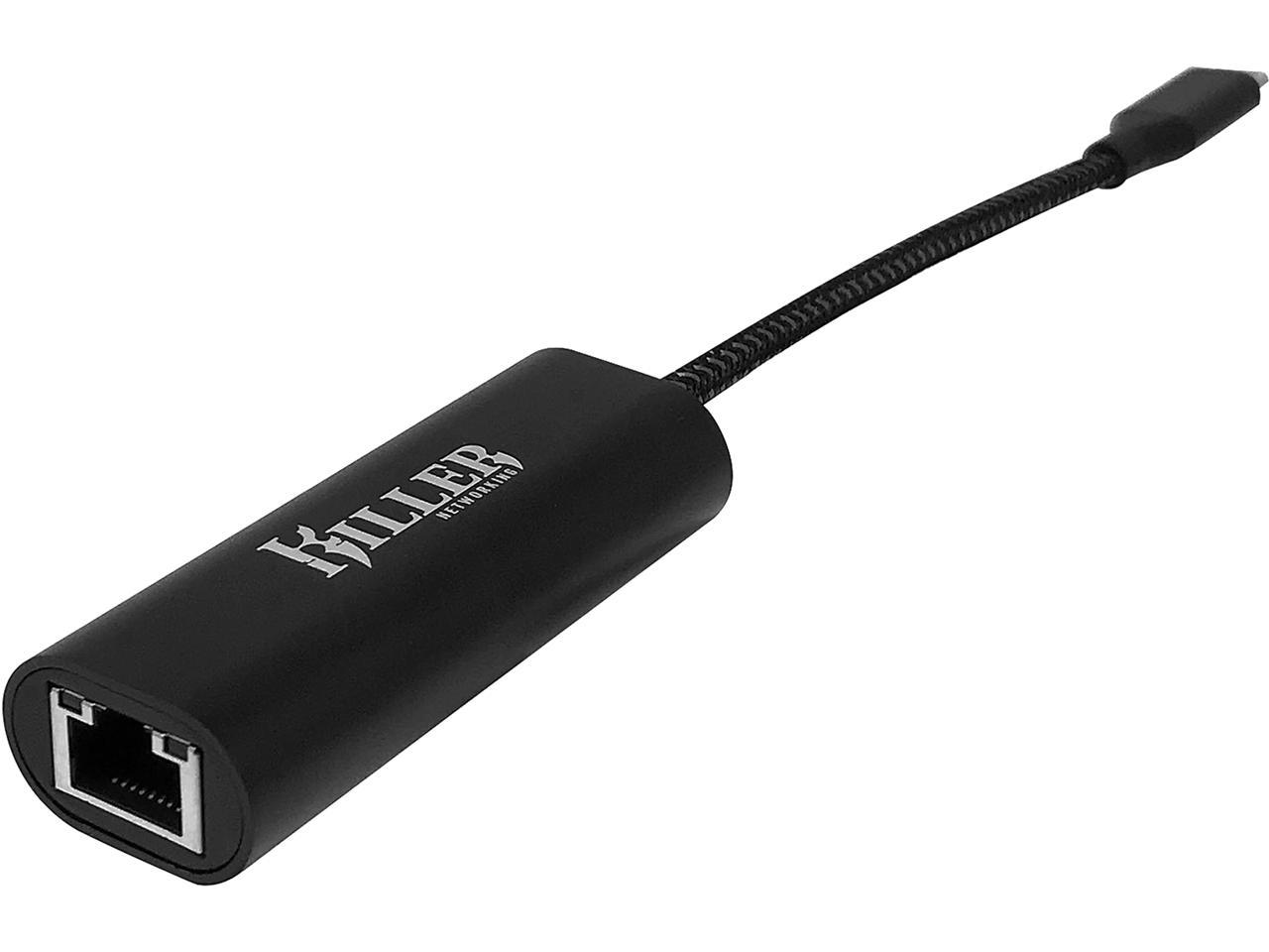 Killer E3100 USB-C 3.1 to RJ-45 2.5Gbps Ethernet Adapter - Newegg.com