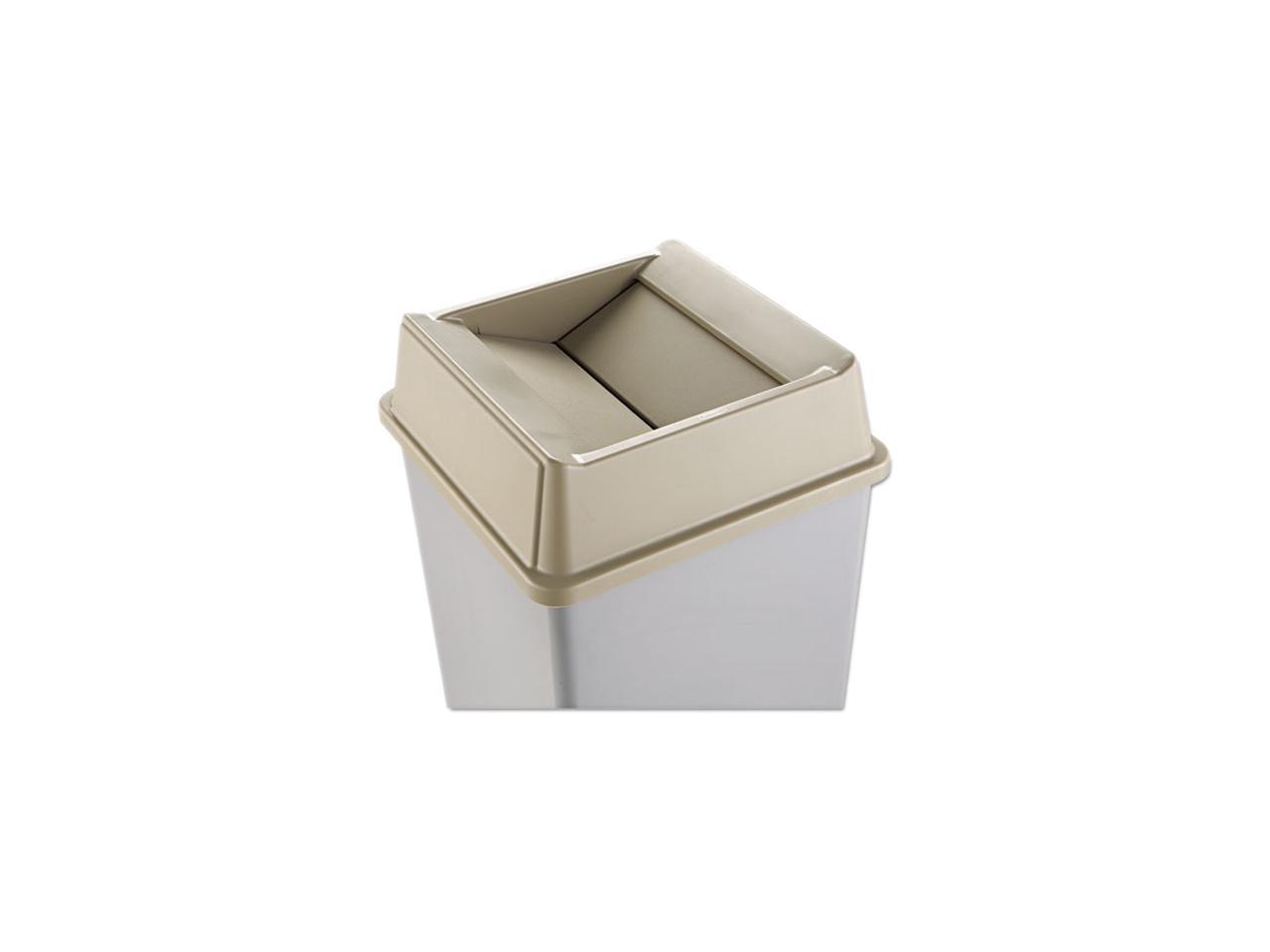 Rubbermaid RCP 2664 BEI Untouchable Square Lids for Square Top ...