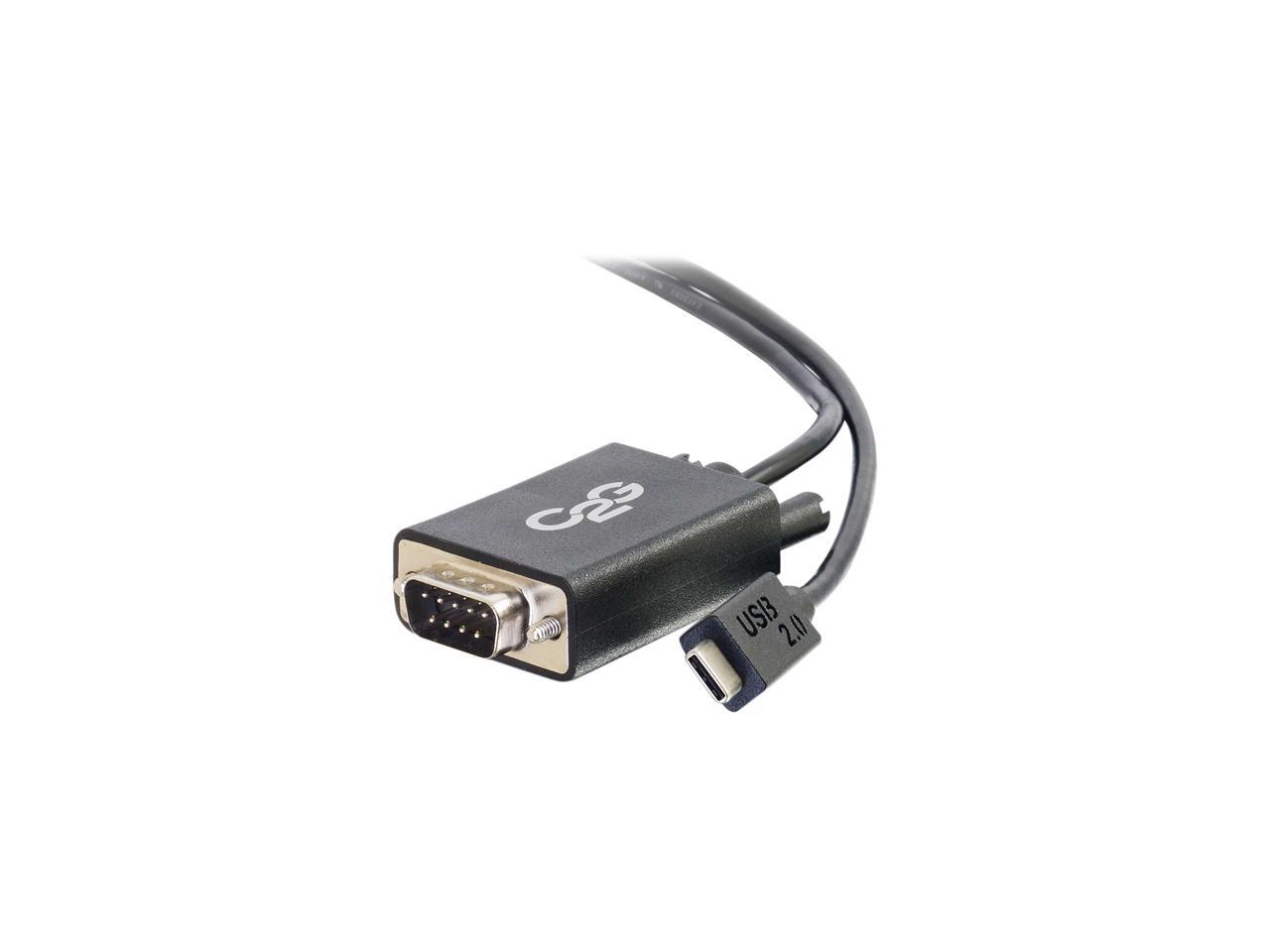 C2g Usb C To Db9 Serial Adapter Cable Usb C 2.0 M/M