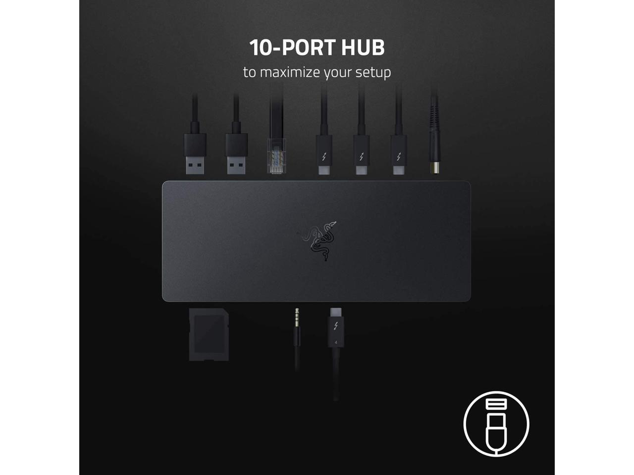Razer Thunderbolt 4 Dock Thunderbolt 4 Certified 10 Ports in One
