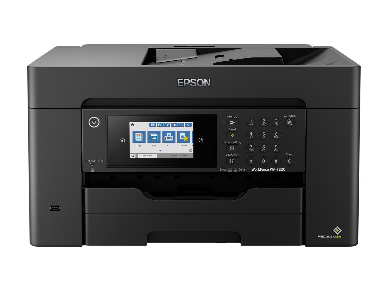 Epson Workforce Pro Wf 7820 Wireless All In One Wide Format Printer With Auto 2 Sided Print Up 5541