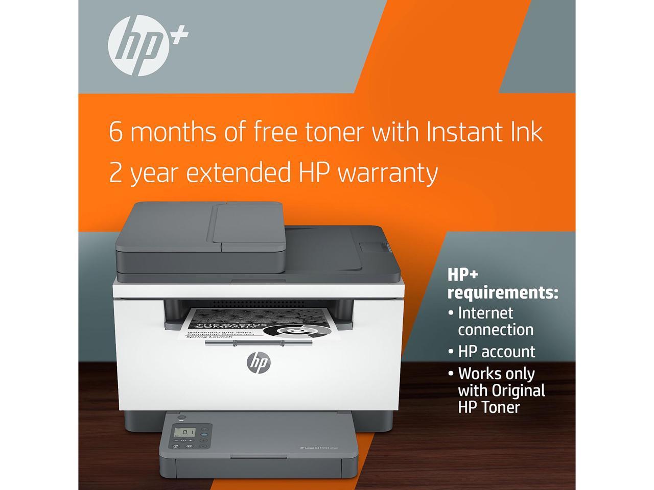 HP LaserJet MFP M234sdwe Wireless Monochrome All-in-One Printer with ...