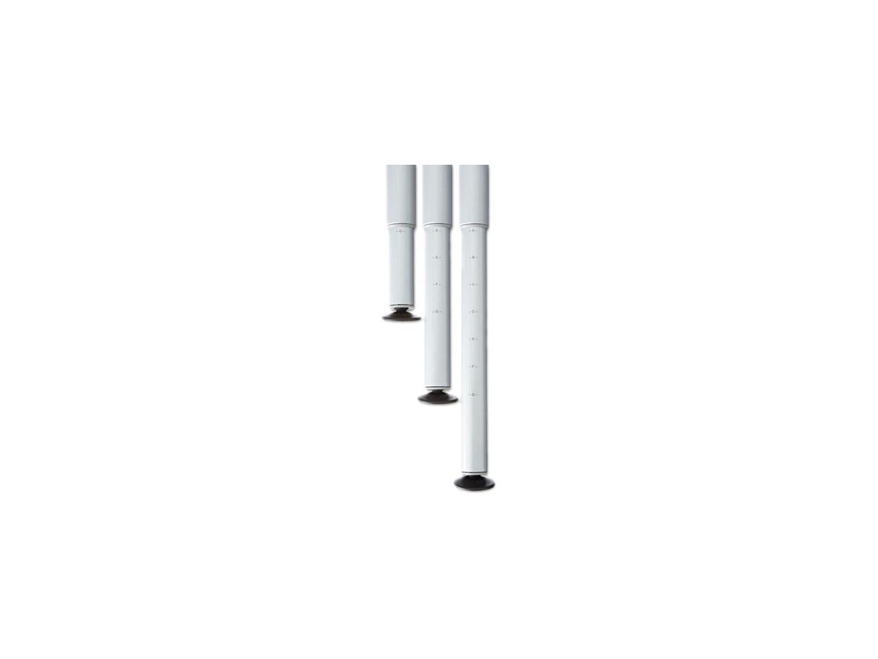 Officeworks Freestyle Table Adjustable Height Leg Set, Silver/Chrome