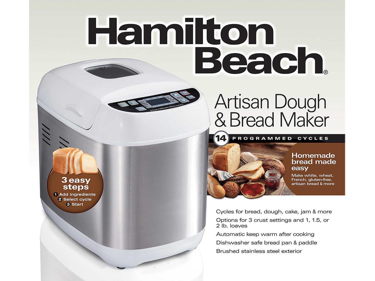 Hamilton Beach 29887HB Artisan Bread Maker, White - Newegg.com