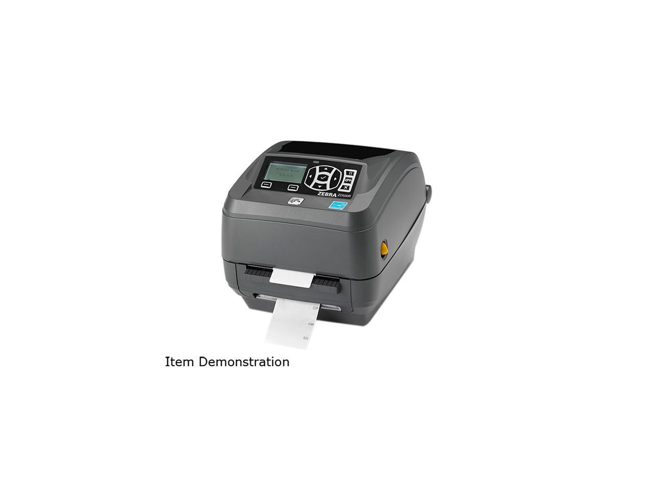 Zebra Zd500r 4 Desktop Thermal Transfer Label Printer 203 Dpi Usb Serial Centronics 8612