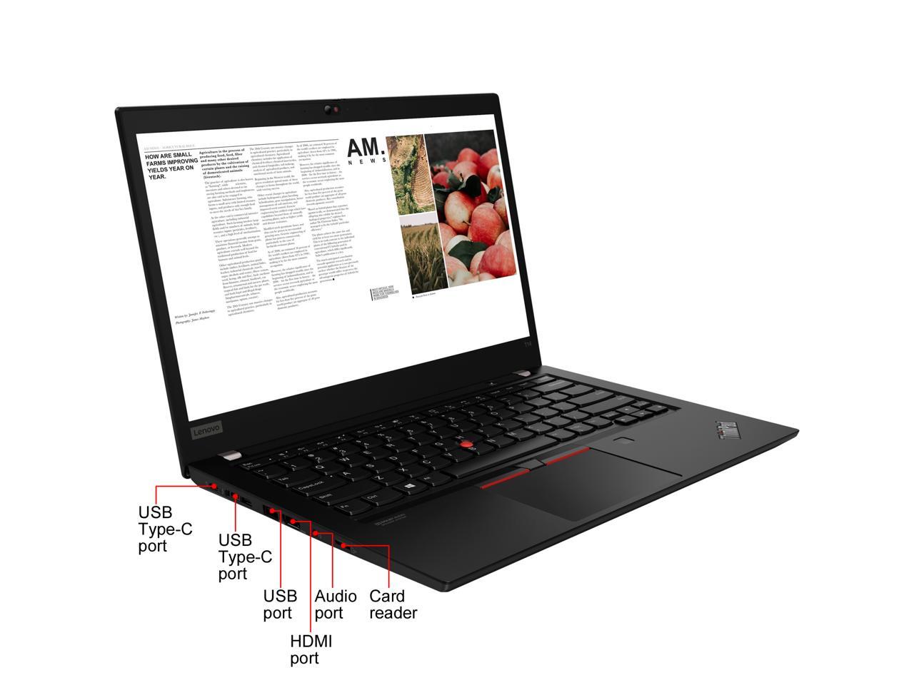 Lenovo ThinkPad T14 14 Touchscreen Laptop R7 4750U Pro 16GB 512GB SSD