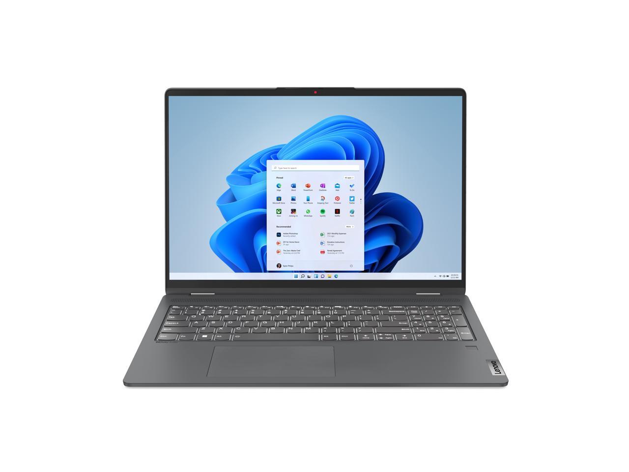 Lenovo IdeaPad Flex 5 (82R80002US) 16″ 2-in-1 Touch Laptop,12th Gen Core i7 (10-Cores), 16GB RAM, 512GB SSD