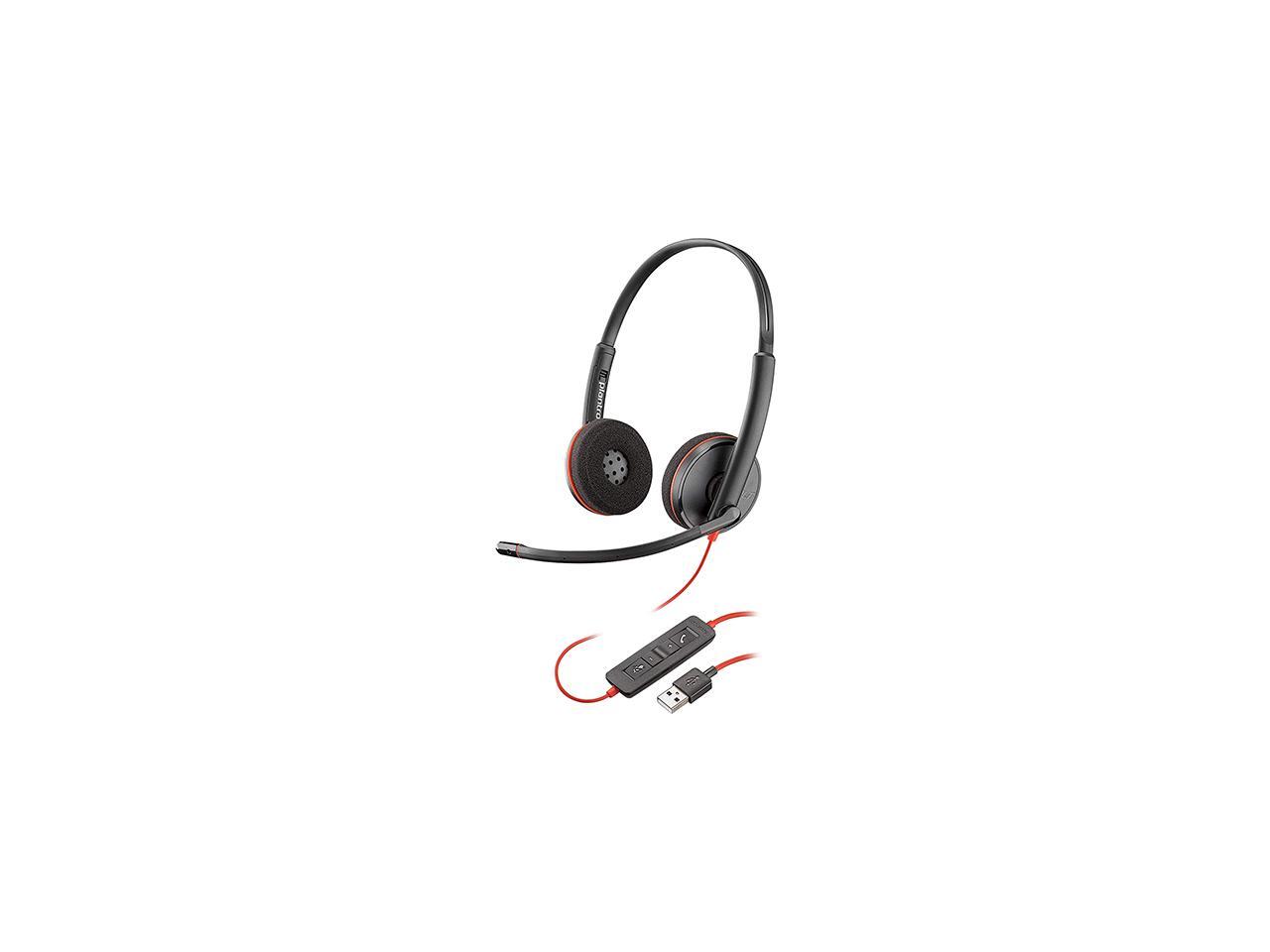 Plantronics Blackwire 3220 Wired DualEar (Stereo) Headset with