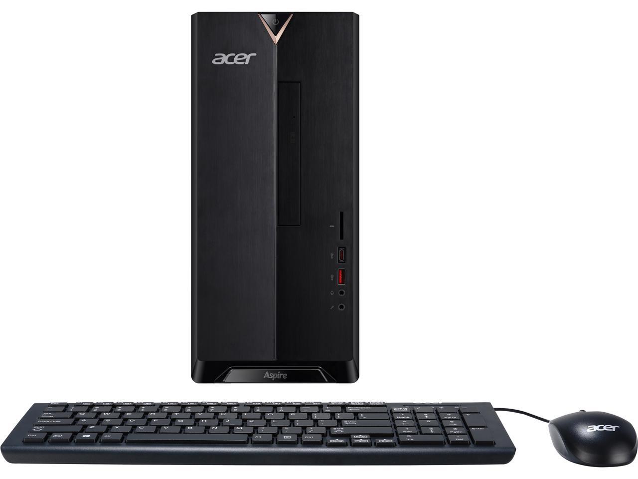 Acer Desktop Computer Aspire Tc 5 Accfli3 Intel Core I3 8th Gen 8100 3 60 Ghz 8 Gb Ddr4 1 Tb Hdd Windows 10 Home 64 Bit Newegg Com