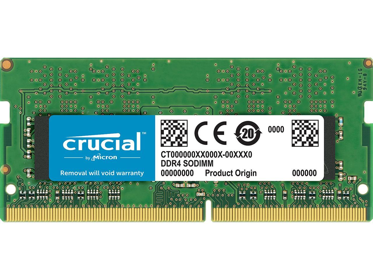 DR x8 SODIMM 260-Pin Memory PC4-21300 Crucial 16GB Single MT/s CT16G4SFD8266 