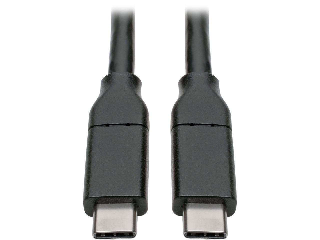 U040-C13-C-5A PD Charging Cable 5A 13 ft M/M Thunderbolt 3 Cable 480 Mbps USB IF Certified Tripp Lite USB C to USB C Cable USB 2.0 100W