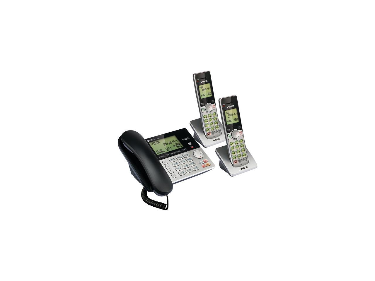 vtech CS69492 3Handset Corded/Cordless Answering System Newegg.ca