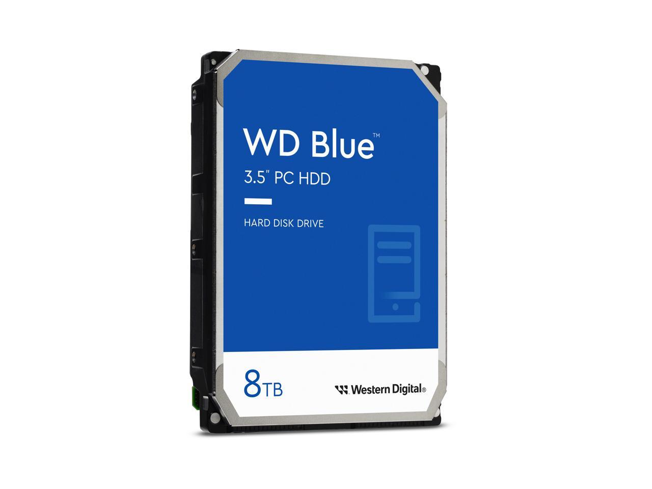 WD Blue 8TB Desktop Hard Disk Drive - 5640 RPM SATA 6Gb/s 256MB Cache 3 ...