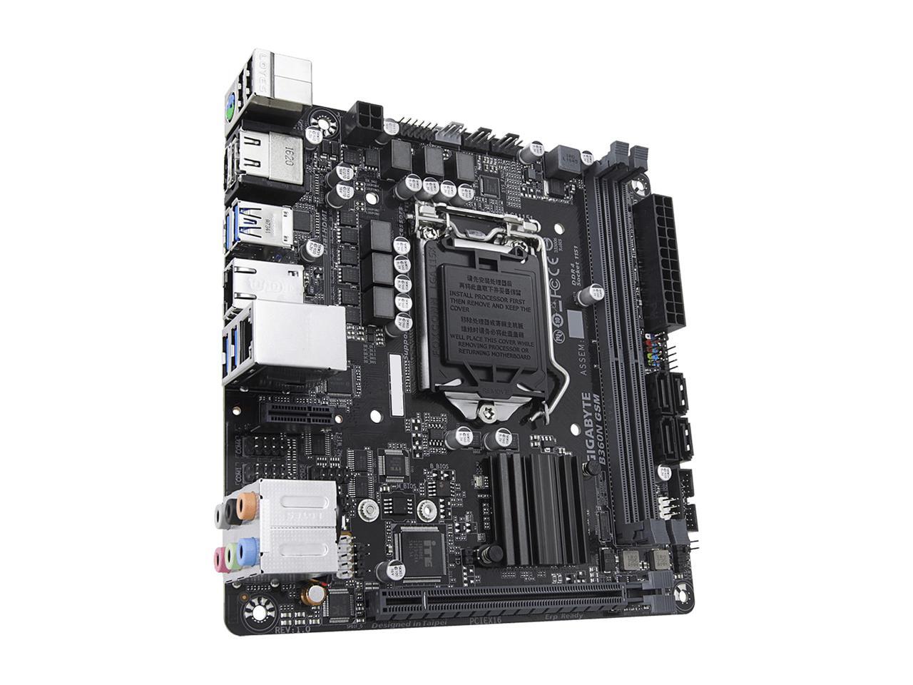GIGABYTE B360N GSM LGA 1151 (300 Series) Mini ITX Motherboards - Intel ...