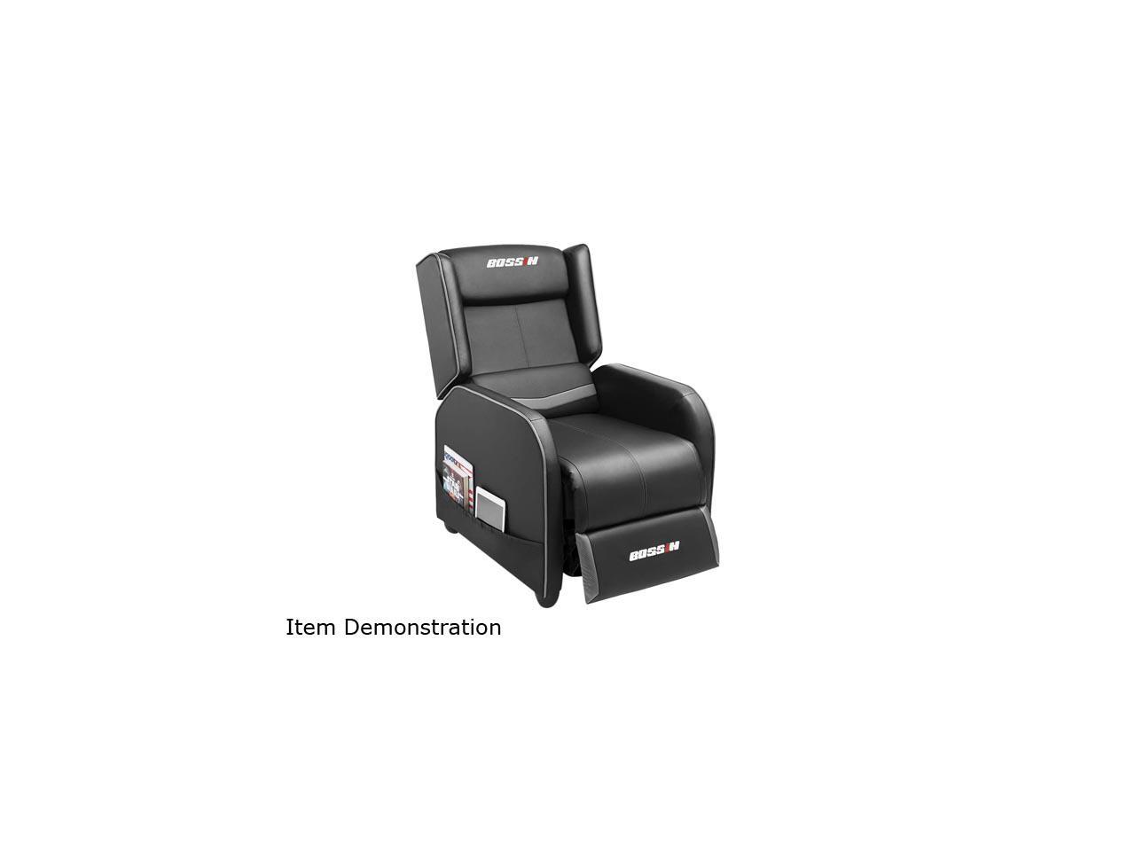 BOSSIN Gaming Recliner Chair Single Recliner Sofa PU ...
