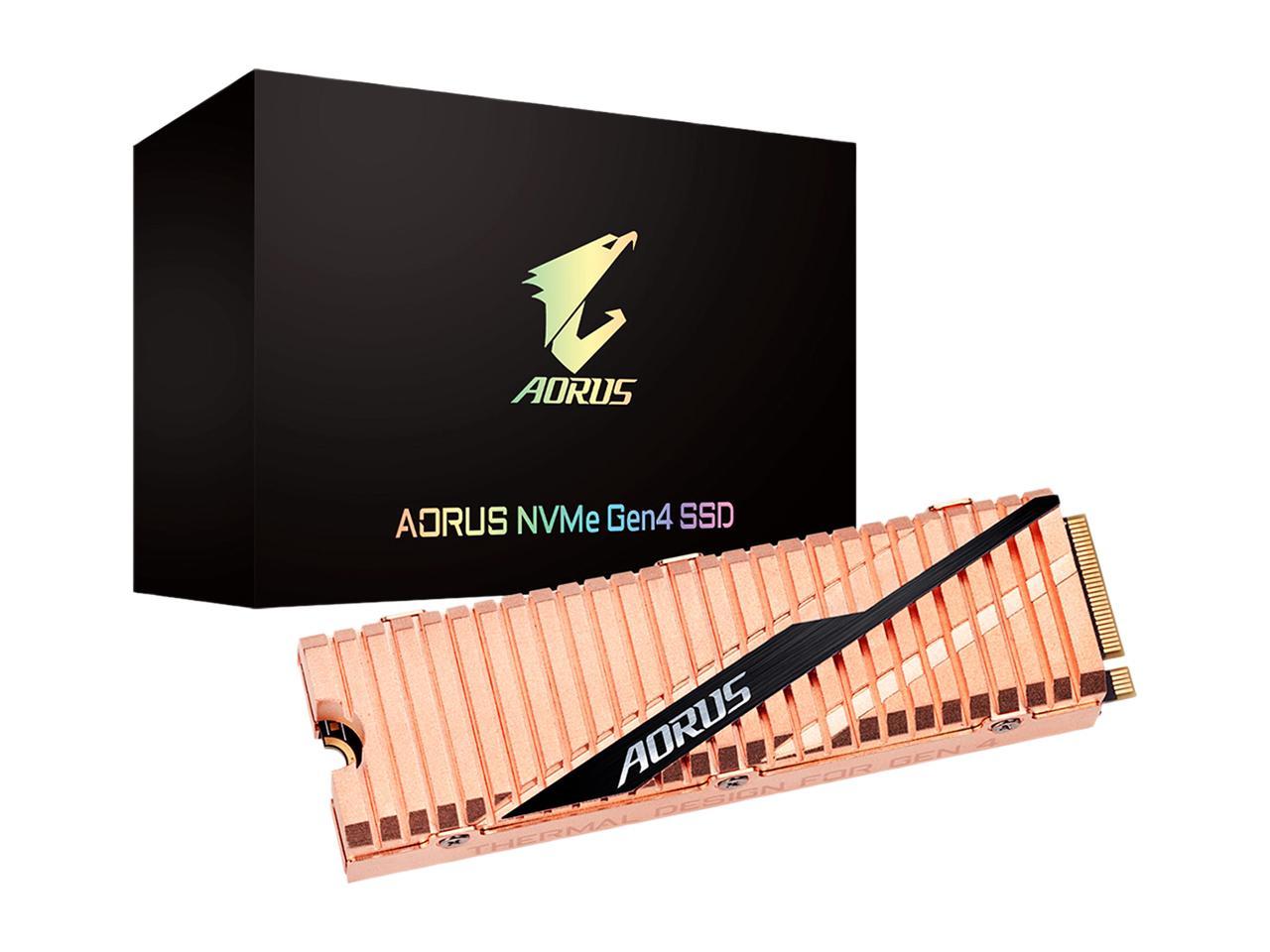 GIGABYTE AORUS NVMe Gen4 SSD 1TB M.2 2280 PCI-Express 4.0 x4 3D TLC Internal Sol 