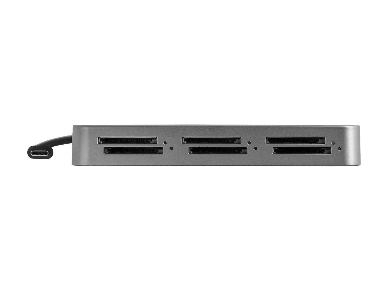 6SD4FCRTB3C 6Slot Thunderbolt 3 SD Card Reader Portable