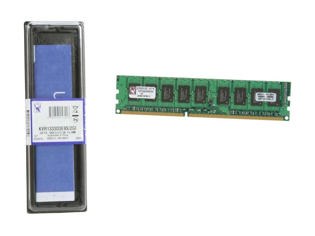 Kingston 2GB 240-Pin DDR3 SDRAM ECC Unbuffered DDR3 1333 Server 
