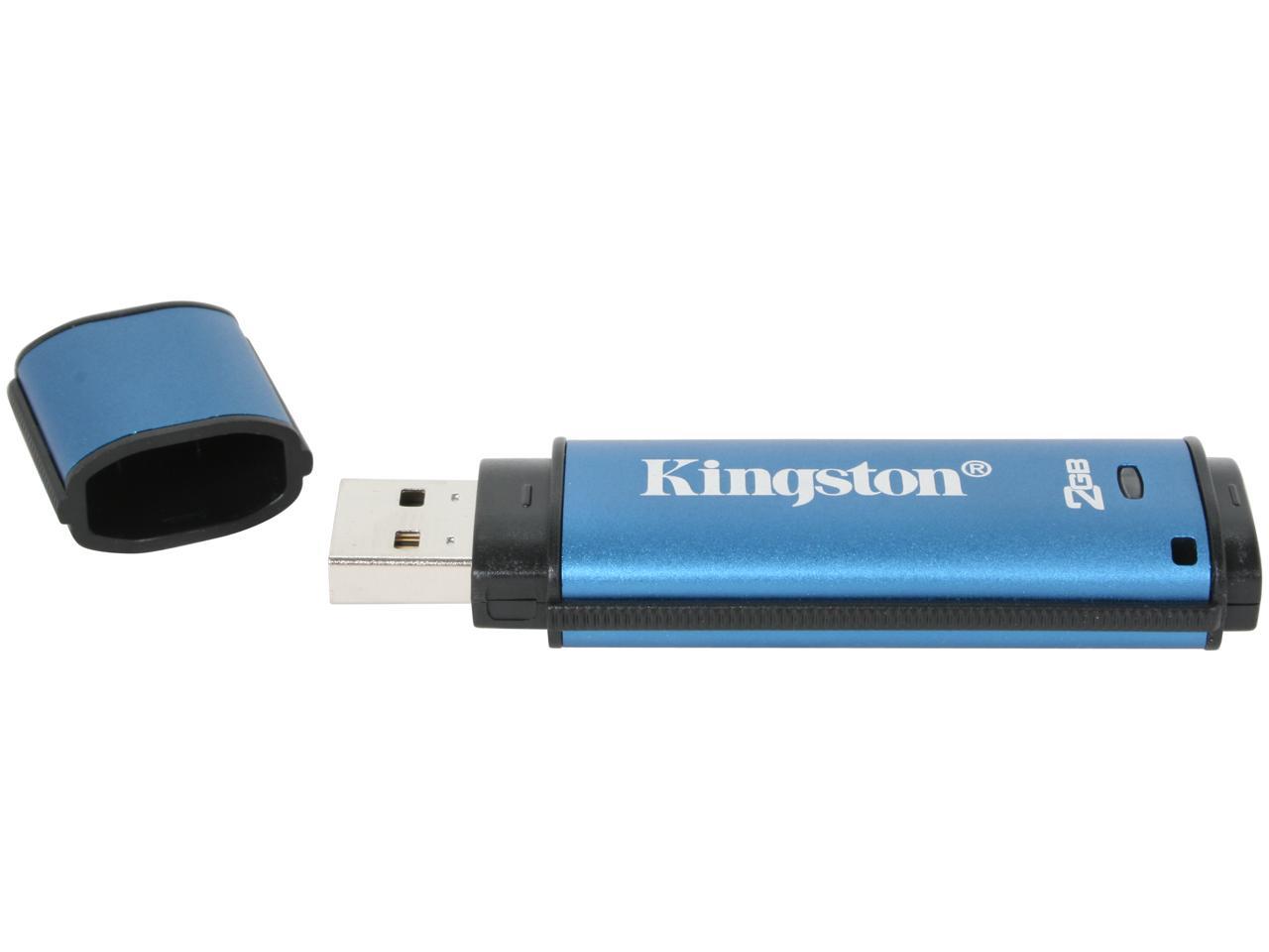 Kingston DataTraveler Vault - Privacy Managed 2GB USB 2.0 Flash Drive ...