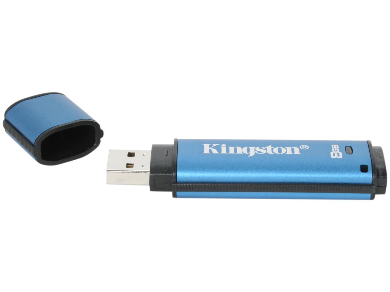 Kingston DataTraveler Vault - Privacy Managed 8GB USB 2.0 Flash Drive ...