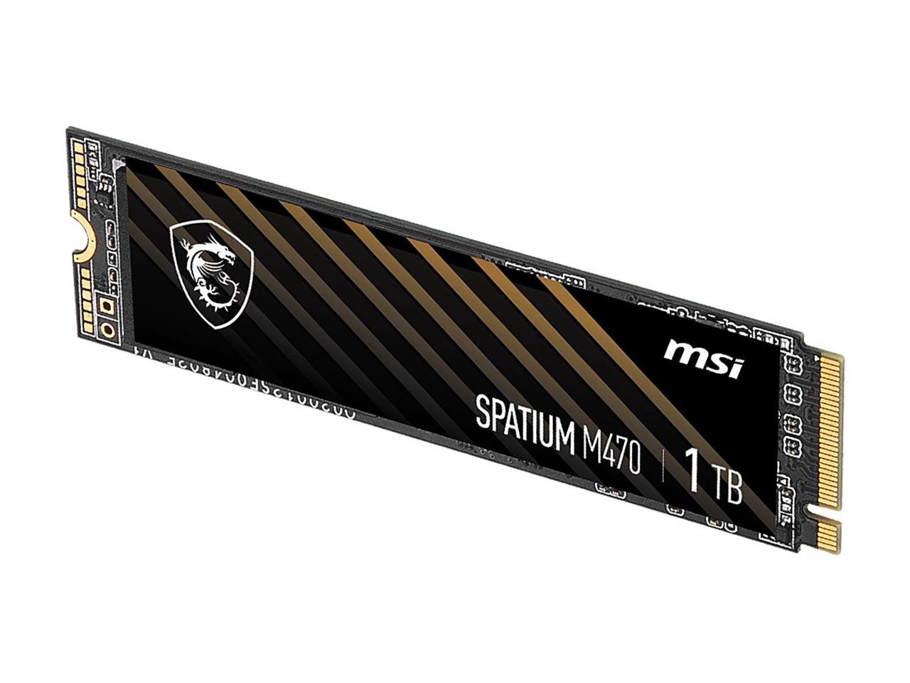 MSI SPATIUM M470 PCIe 4.0 NVMe M.2 1TB 内蔵SSD PCIe Gen4 NVMe 1.3