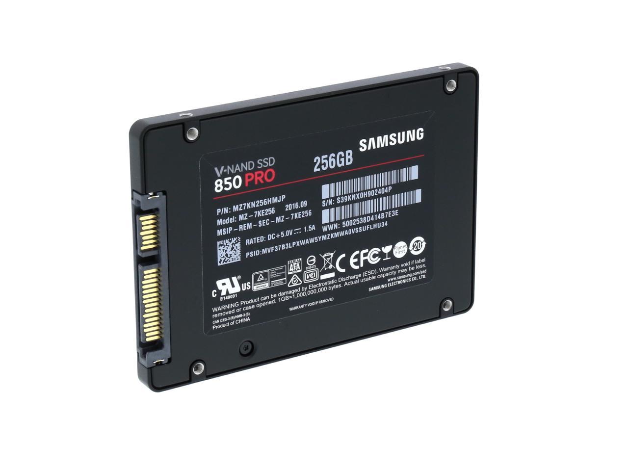 256GB SAMSUNG 850 PRO 2.5" SATA -