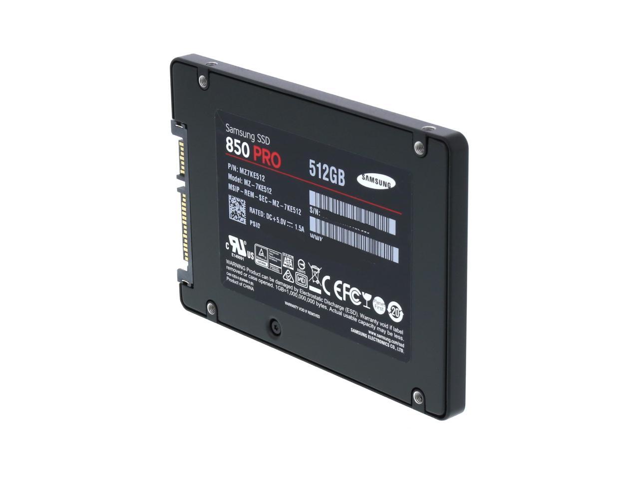 MZ-7KE512 SAMSUNG 850 Pro Series 512GB 2.5 SATA III SSD MZ-7KE512BW 