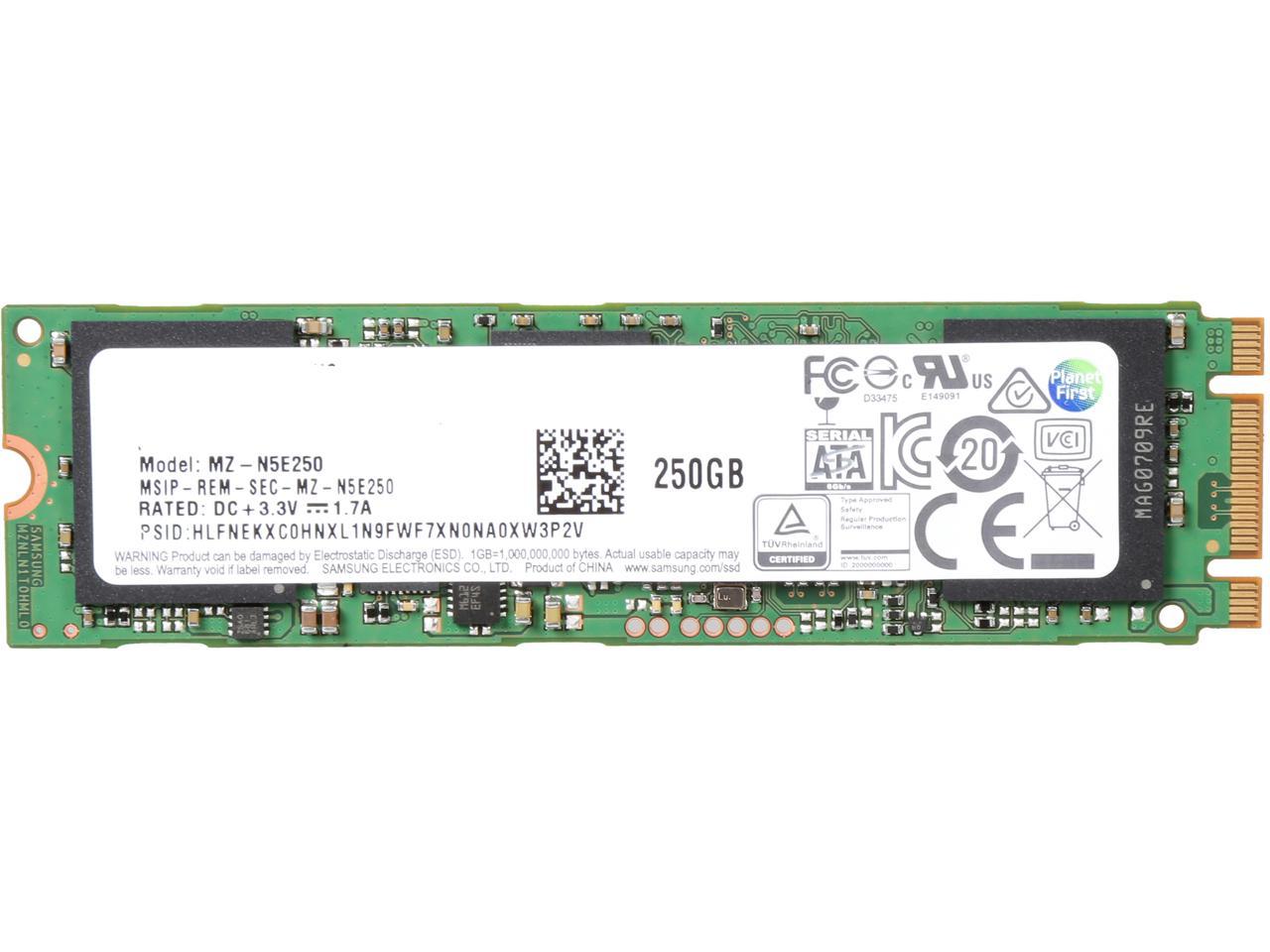 SAMSUNG 850 EVO M.2 2280 250GB SATA III 3D NAND Internal SSD