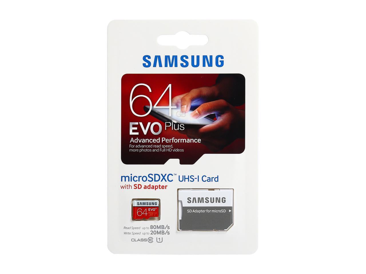 Карта памяти samsung evo 64. Карта памяти Samsung EVO Plus MICROSDXC 64 ГБ. Samsung EVO Plus 32 ГБ. Samsung MICROSDXC 64gb. Micro SDXC 64gb Samsung EVO Plus UHS-I u1.