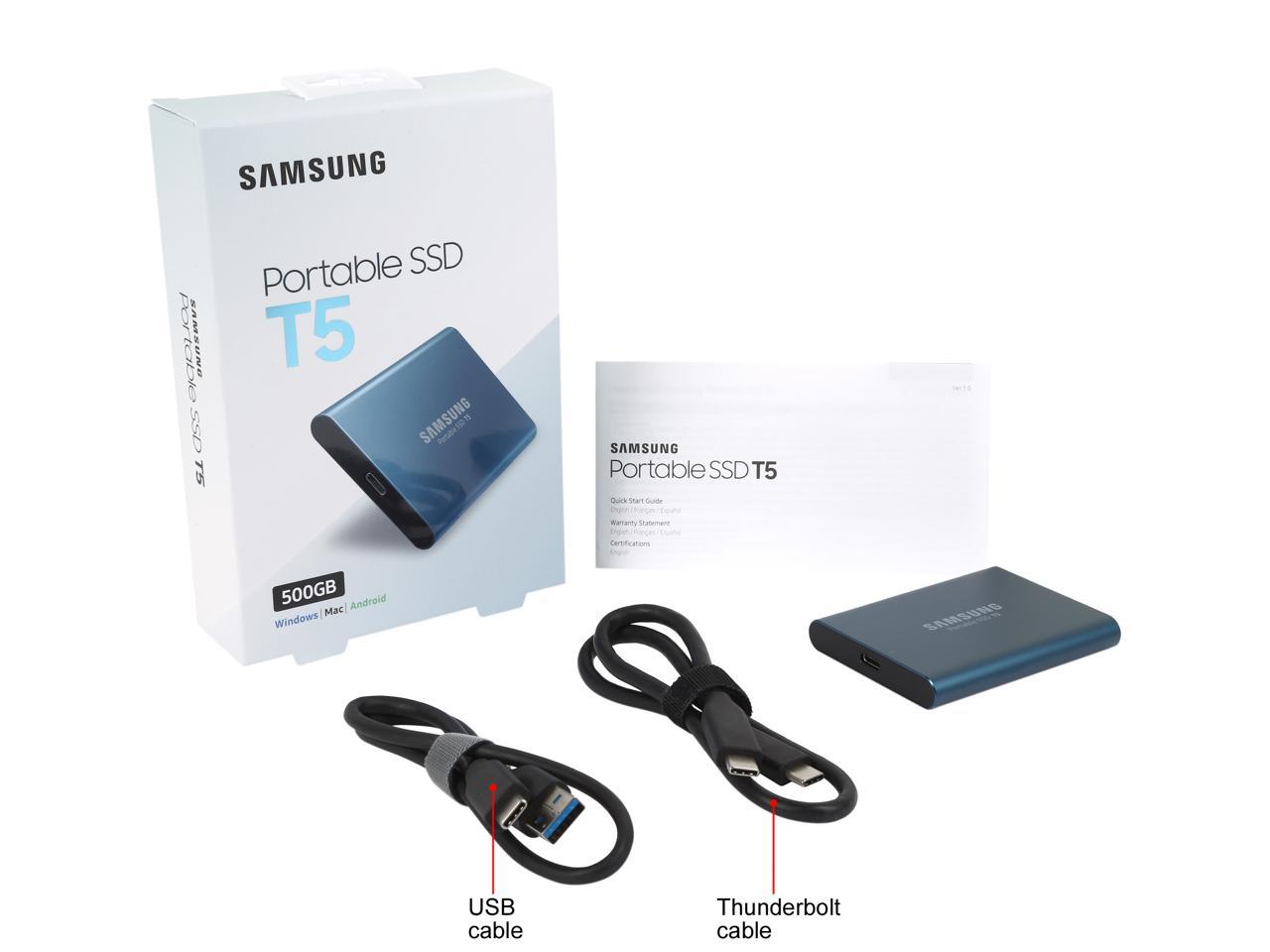 SAMSUNG T5 500GB USB 3.1 V-NAND Portable SSD - Newegg.com