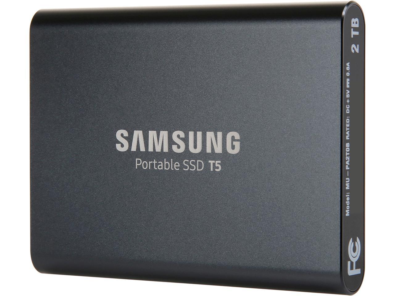 Napier Årligt leje SAMSUNG T5 2TB 2.50" USB 3.1 V-NAND Portable SSD - Newegg.com